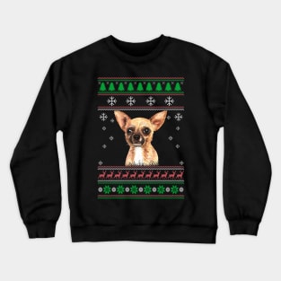 Cute Chihuahua Dog Lover Ugly Christmas Sweater For Women And Men Funny Gifts Crewneck Sweatshirt